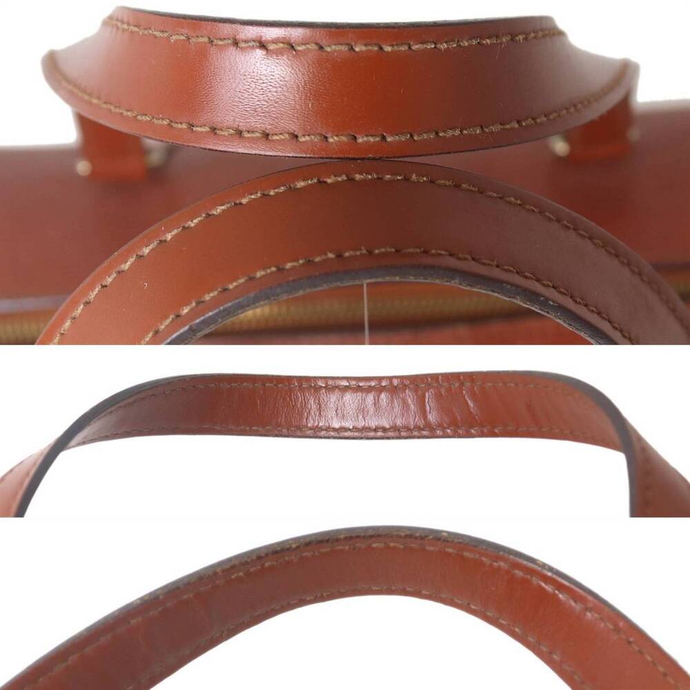 LOUIS VUITTON Brown Leather Pouch - Picture 7 of 10
